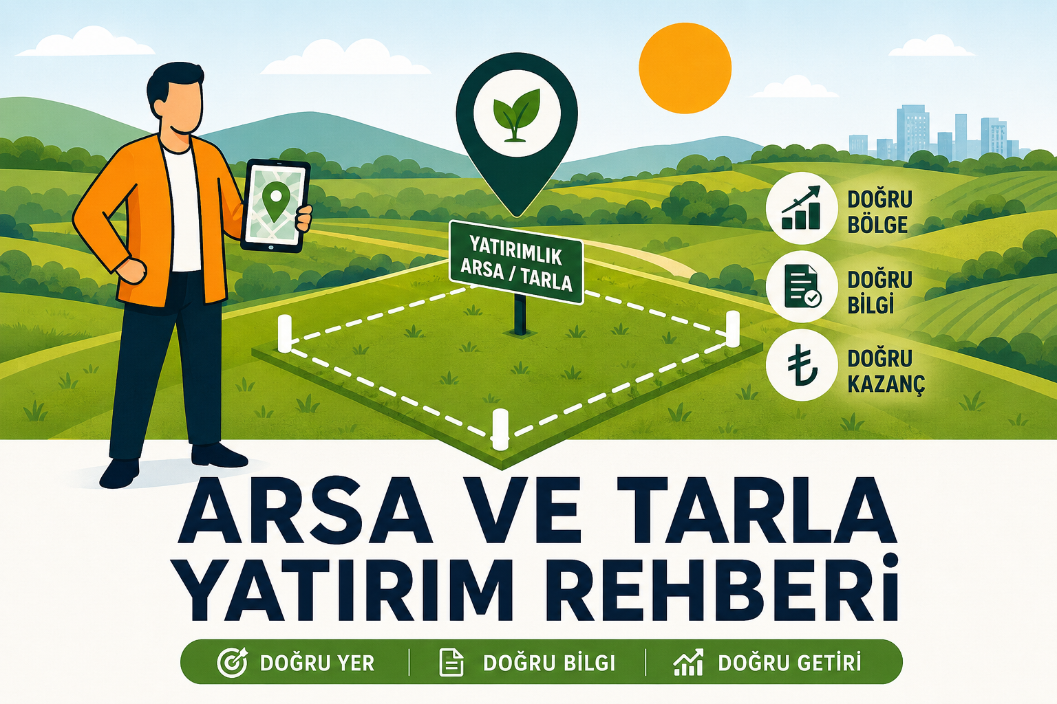 Arsa yatırımında tapu, imar, yol ve gelişim analizi