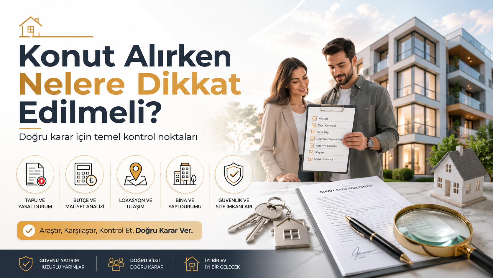 Konut alırken tapu, iskan ve bina kontrolü